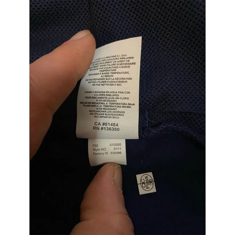 Seattle‎ Seahawks Men's Varsity Jacket Blue Full-Zip Size L fleece lined